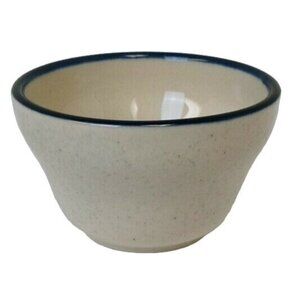 Syracuse China Blue Speckled Bouillon Custard Cup Restaurant Ware USA